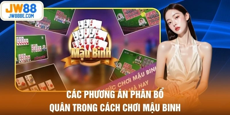 Các phương án phân bổ quân trong cách chơi Mậu Binh