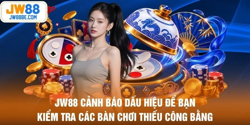 JW88 cảnh báo dấu hiệu để bạn kiểm tra các bàn chơi thiếu công bằng