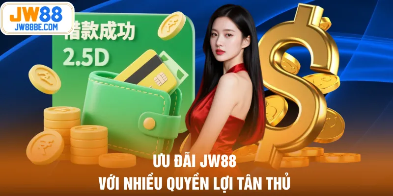 Ưu đãi JW88 với nhiều quyền lợi tân thủ